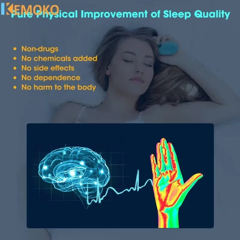 Sleep Aid Insomnia Relief Microcurrent Handheld Hypnosis CES Mental Stress Anxiety Depression Eliminat Relax Sleep Health Care
