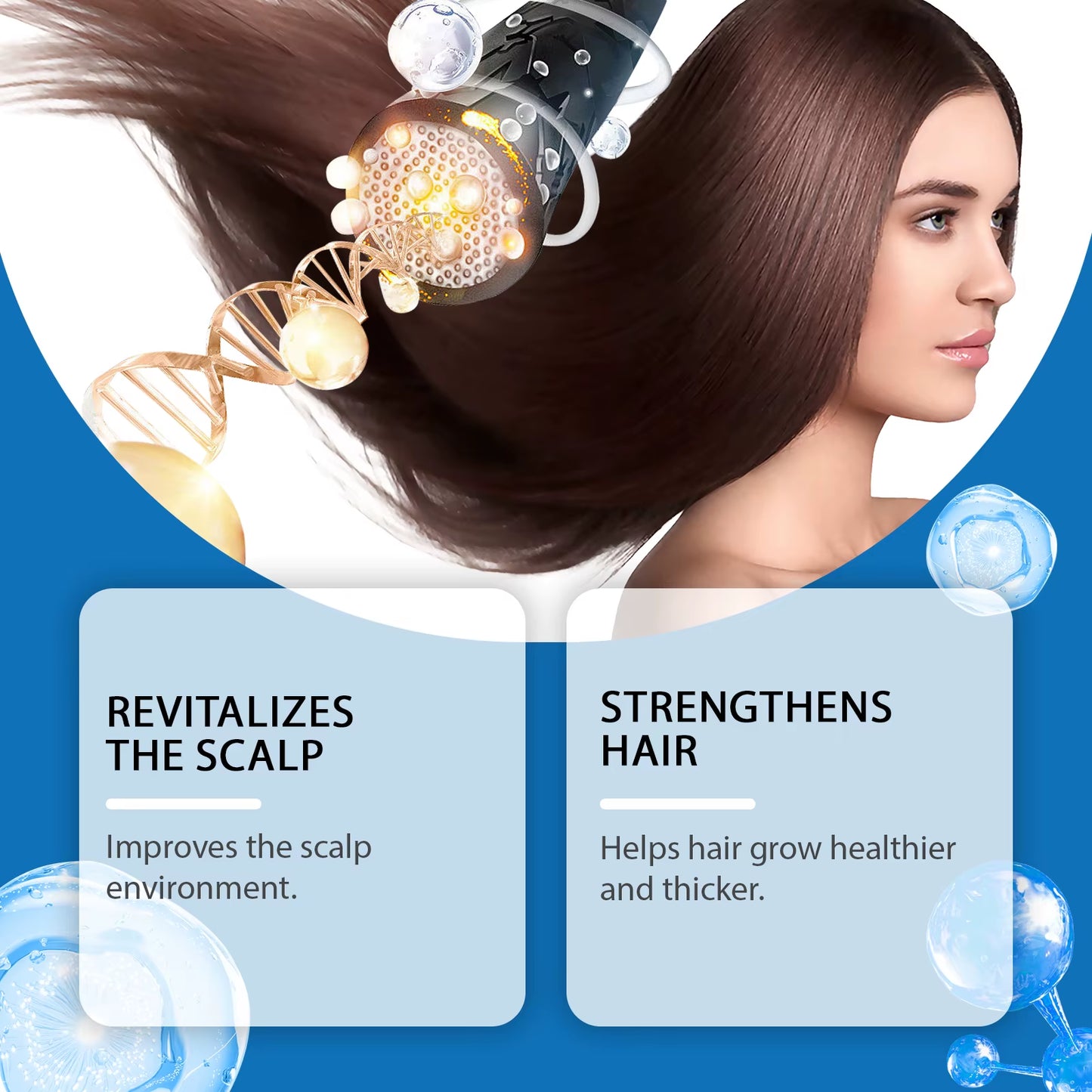 Hair Essence Rollerball Hair Thicker Regrowth anti Loss Prevent Baldness Strengthening Hair Nourishing Scalp Hair Growth Oil